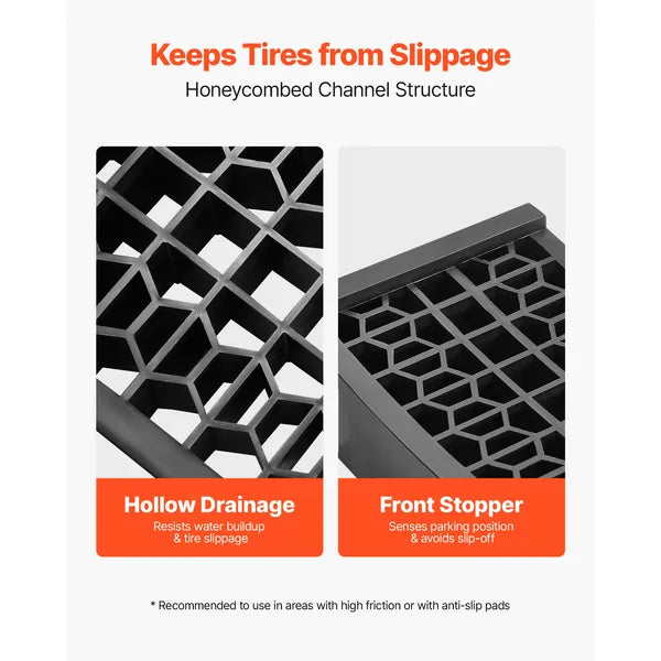 AEELLEEA 2-Pack Low Profile Car Ramps 27.4" L x 7.87" W, 2.56" Lift 10000 lbs Plastic Vehicle Service Ramps for Low Cars