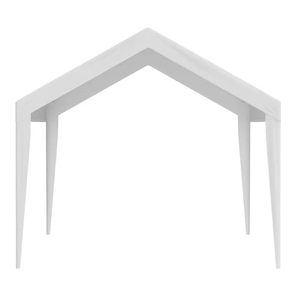 Aeelleea 10x20 FT Carport Replacement Canopy Cover, Heavy Duty Waterproof UV Resistant Car Shelter Top, White Only Cover No Frame