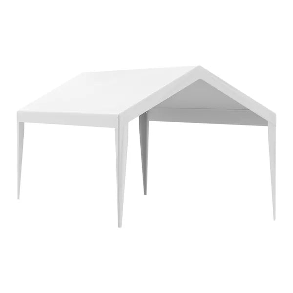 Aeelleea 10x20 FT Carport Replacement Canopy Cover, Heavy Duty Waterproof UV Resistant Car Shelter Top, White Only Cover No Frame