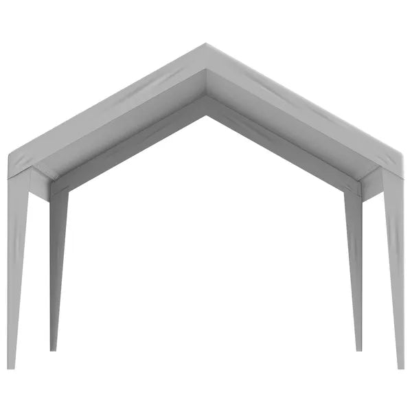 Aeelleea 12x20 FT Carport Replacement Canopy Cover, Heavy Duty Waterproof UV Resistant Car Shelter Top, Gray Only Cover No Frame