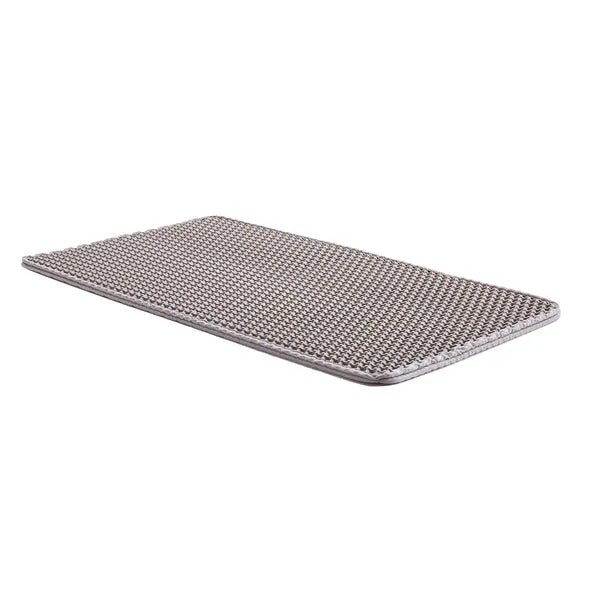 Double Layer EVA Cat Litter Mat, Non-Slip with Adhesive Pads, Waterproof Scratch Resistant Kitty Litter Trapping Mat for Cat Litter Box