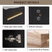 16 Inch Bathroom Vanity with Sink, Small Black Bathroom Cabinet with Ceramic Basin, Soft Close Door