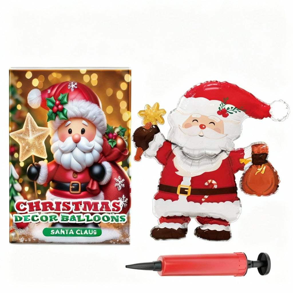 Dowmoo Christmas Balloons Balloon Standing Santa Claus Reindeer Christmas Tree Event Atmosphere Decoration