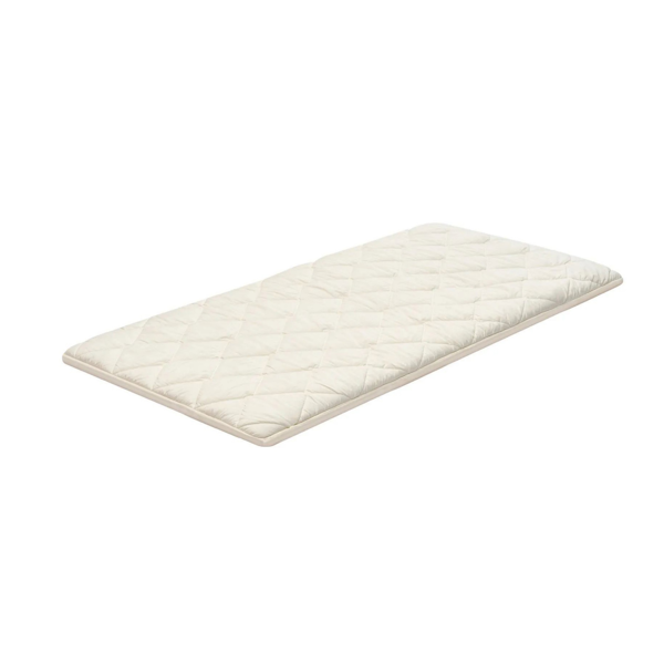 AEELLEEA Quilted Floor Mattress, 80 x 39 x 2.5 in, White Padded Floor Mat for Bedroom, Playroom and Guest Use