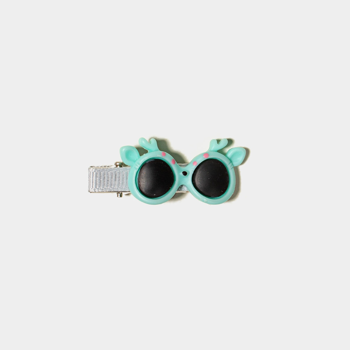 2 Pack Cartoon Sunglasses Design Hair Barrettes, Animal Theme Hair Clips for Girls, Random Color Shipped: Pink, Purple, Green, Mint Green, Yellow