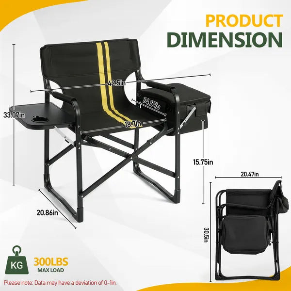 Classic Portable Folding Camping Chair, Heavy Duty Outdoor Foldable Chair for Camping, Picnic, Beach, Garden