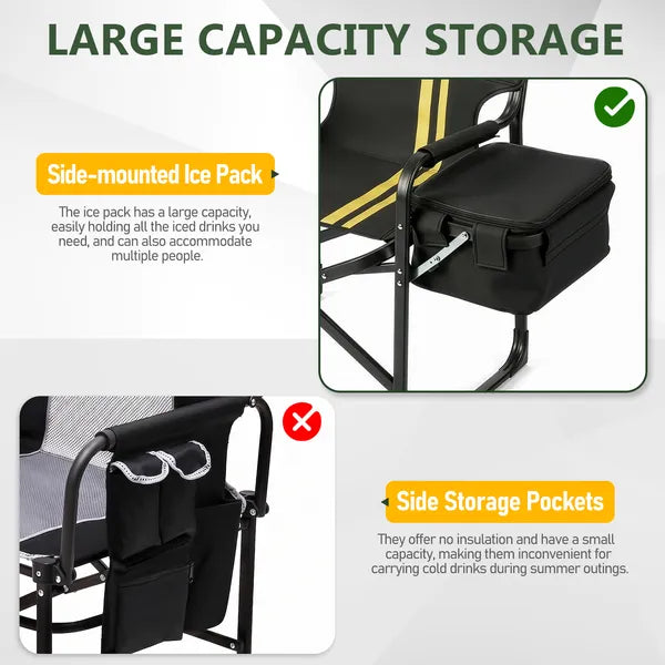 Classic Portable Folding Camping Chair, Heavy Duty Outdoor Foldable Chair for Camping, Picnic, Beach, Garden