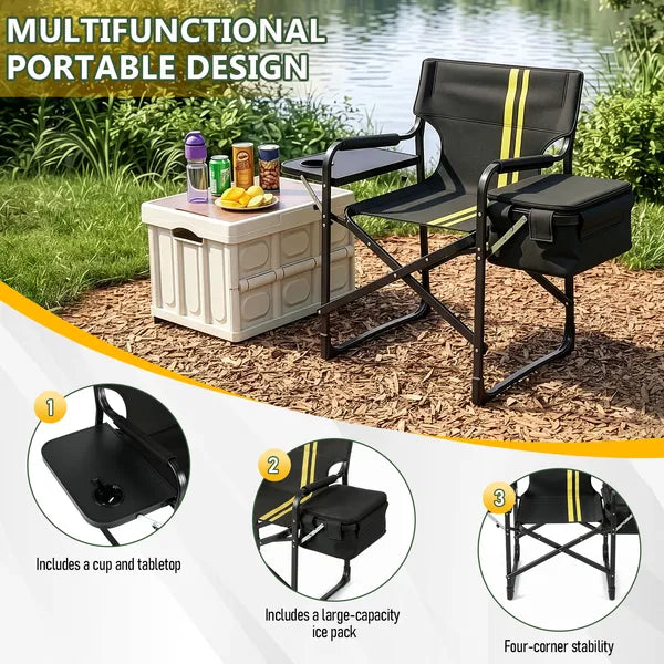Classic Portable Folding Camping Chair, Heavy Duty Outdoor Foldable Chair for Camping, Picnic, Beach, Garden