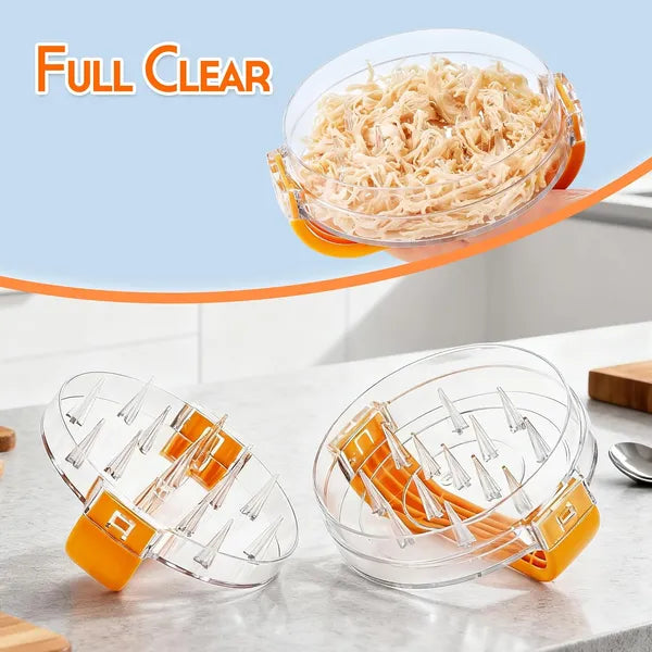 Aeelleea Meat Shredder Tool, Twist Chicken Shredder, BPA Free Clear Meat Shredding Machine for Beef Pork Chicken