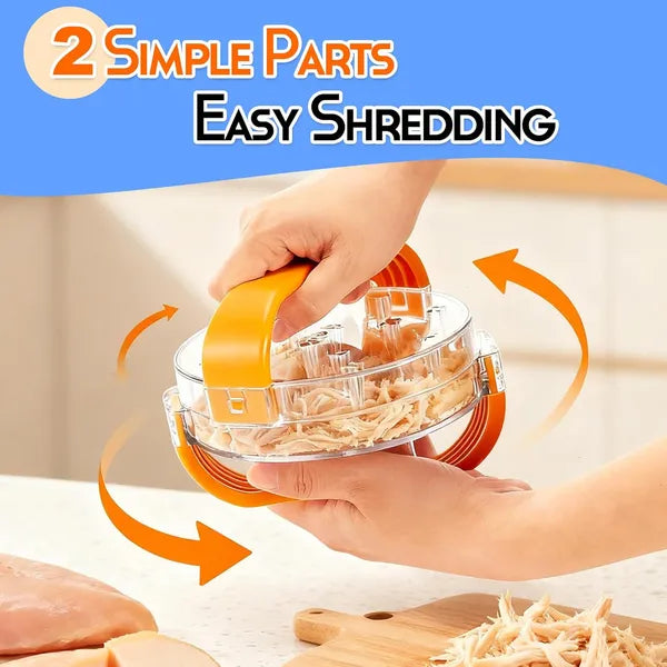 Aeelleea Meat Shredder Tool, Twist Chicken Shredder, BPA Free Clear Meat Shredding Machine for Beef Pork Chicken