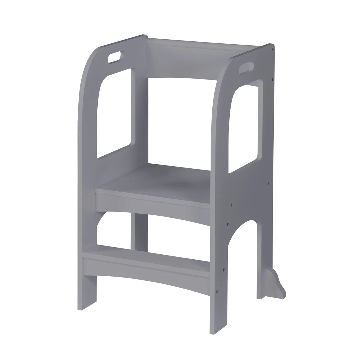 Toddler Standing Tower Step Stool, MDF Kids Kitchen Helper Stool with 50 lbs Weight Limit, Safe Elevated Learning Tower for Counter, Bathroom
