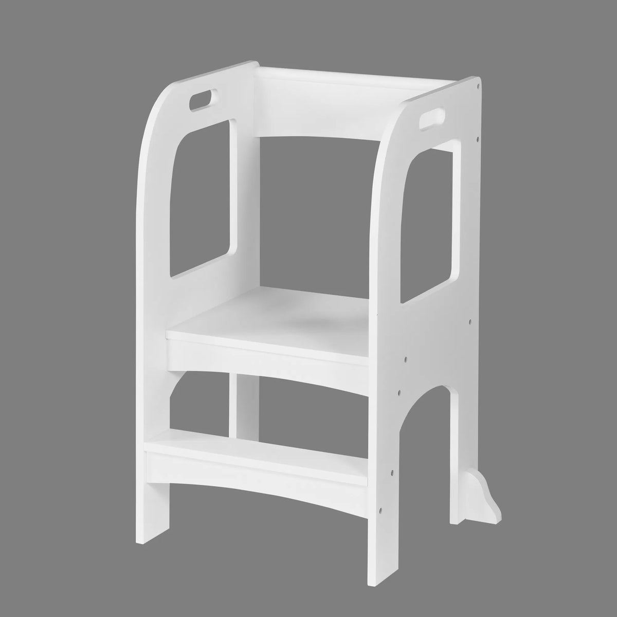 Toddler Standing Tower Step Stool, MDF Kids Kitchen Helper Stool with 50 lbs Weight Limit, Safe Elevated Learning Tower for Counter, Bathroom