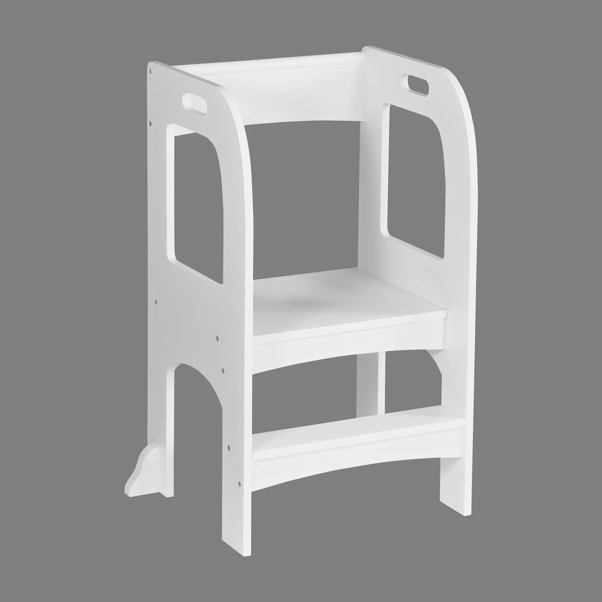 Toddler Standing Tower Step Stool, MDF Kids Kitchen Helper Stool with 50 lbs Weight Limit, Safe Elevated Learning Tower for Counter, Bathroom