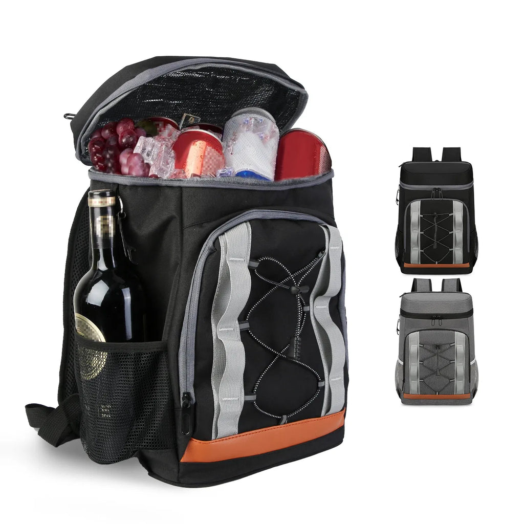 Cooler Backpack, 36 Cans Insulated Leak-Proof 25L Cooler Bag, Portable Thermal Backpack with Bottle Opener for Camping Hiking Picnic Beach Fishing