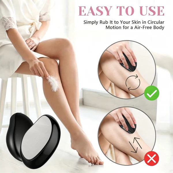 Crystal Hair Eraser, Painless Nano Glass Physical Hair Remover, Reusable Body Hair Removal Tool for Arms Legs Armpits Men Women