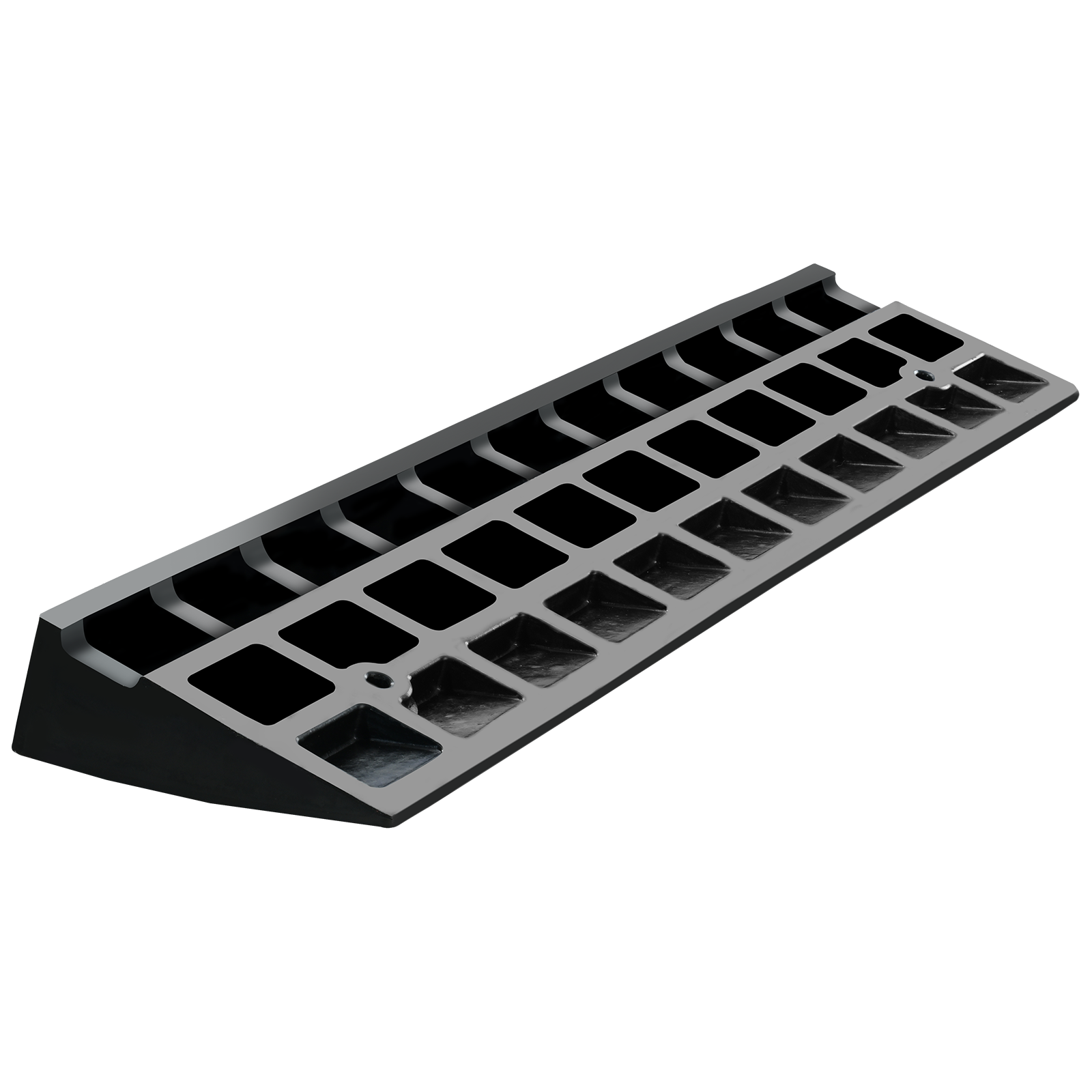 3.7" Rise Rubber Curb Ramp, 39.4" Long Threshold Ramp for Doorways, Heavy Duty Wheelchair Ramp for Home, Groceries & Vehicles, 15T Load Capacity