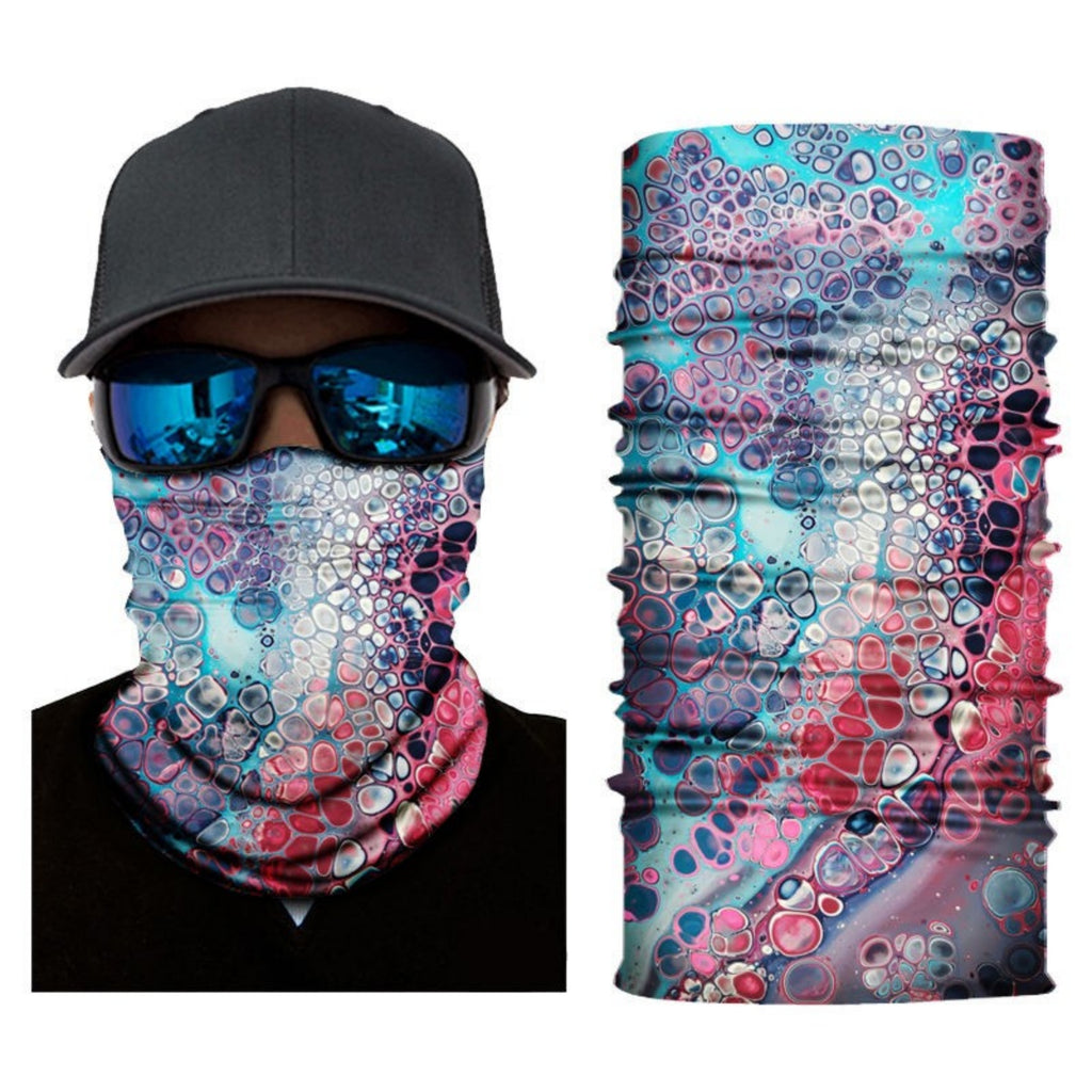 AEELLEEA Multifunctional Seamless Neck Gaiter, 4-Way Stretch Tubular Bandana, Breathable Sweat Wicking Headwear for Cycling Hiking Outdoor Sports