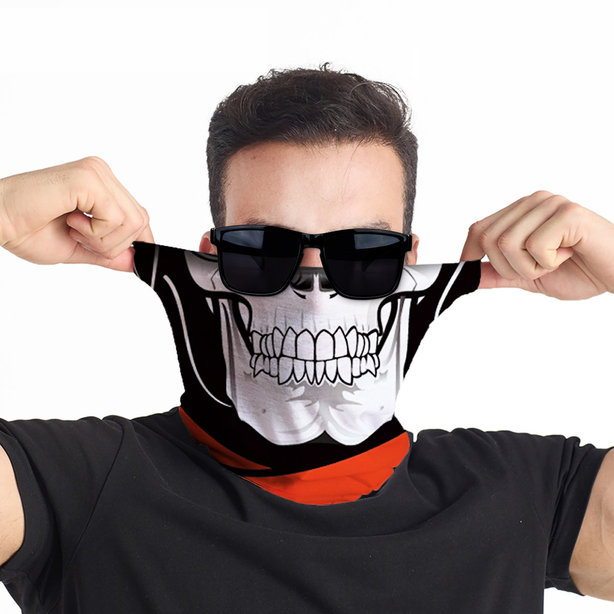Neck Gaiter Face Cover Mask Bandana Scarf Neck Warmer Balaclava Headband Headwear Head Wrap for Outdoors Ski Cycling Motorcycle, Halloween Costume