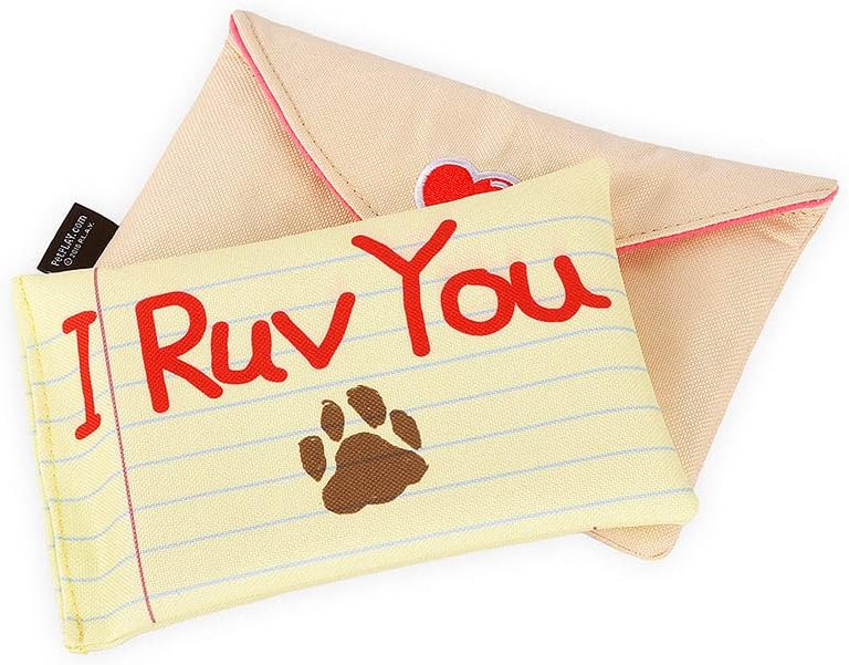 ZippyPaws Dog Toys - Love Bug Valentine's Day Themed Durable Squeaker Chew Toys, Great for Puppies & Small, Medium, Large Dogs - Machine Washable, Recycled Materials