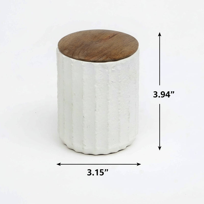 Candle Ecomix Wax Fill With Wooden Lid - Vanilla Lavender, 6oz
