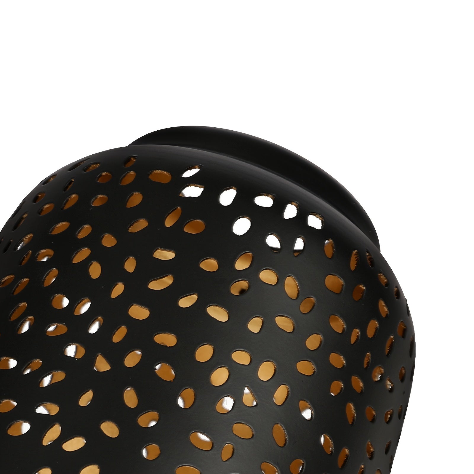 4-Pack Etched Raindrop Metal Pendant Light Shades,5" Diameter, Bronze/Black for Ceiling Fan & Lamp Covers