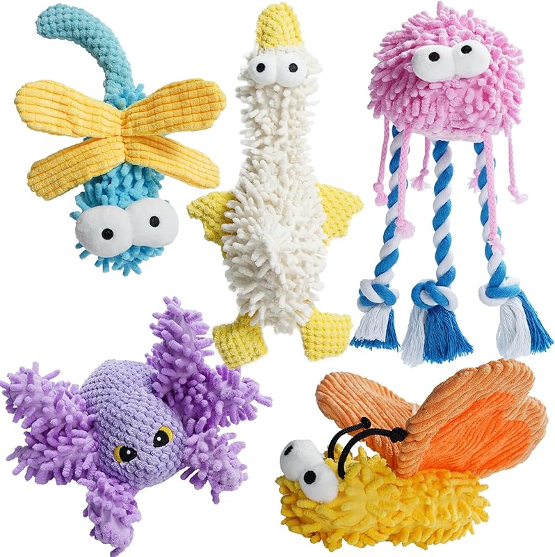 ZippyPaws Small Medium Large Dog Toys, Cute Soft Squeaky Crinkle Plush Stuffed Durable Pet Teething Animal Chew Toys for Small to Large Breed, Cognitive Stimuting Boredom Puppy Busy Birthdays Gifts