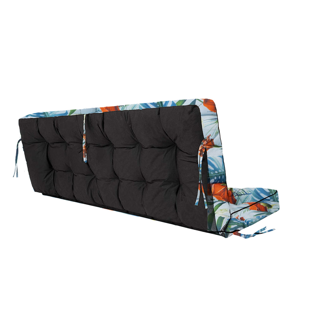 AEELLEEA 70 Inch Outdoor Porch Swing Cushion, Waterproof UV Resistant 4" Thick Bench Swing Replacement Cushion with Secure Fixing Ties