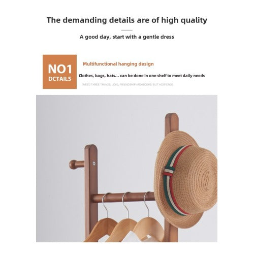 Coat Racks solid wood hanger 23.6* 11*71in Solid environmental protection easy to assemble beautiful can be placed in the bedroom/living room