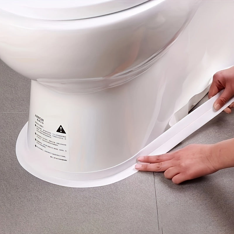 1 Roll Self-Adhesive Waterproof Caulk Strip, Kitchen & Bath Sealing Tape, Moisture-Proof Edge Trim for Toilet & Sink Seams