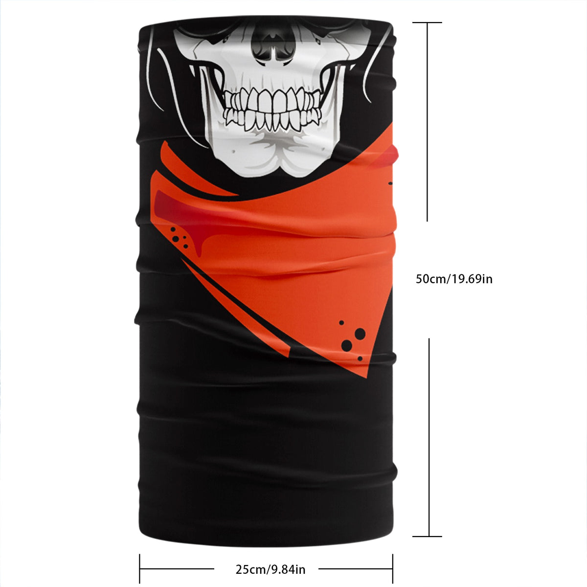 Neck Gaiter Face Cover Mask Bandana Scarf Neck Warmer Balaclava Headband Headwear Head Wrap for Outdoors Ski Cycling Motorcycle, Halloween Costume