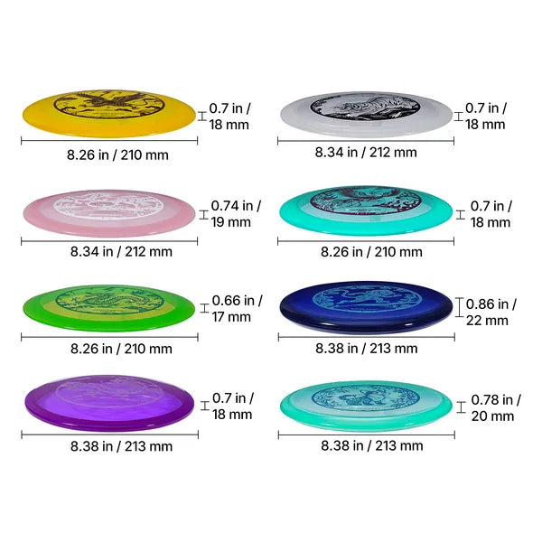 8 Pack PDGA Approved Disc Golf Starter Set, Putter Mid-Range Driver for Beginners Outdoor Backyard Game  # 2. 商品介绍 + 规格参数