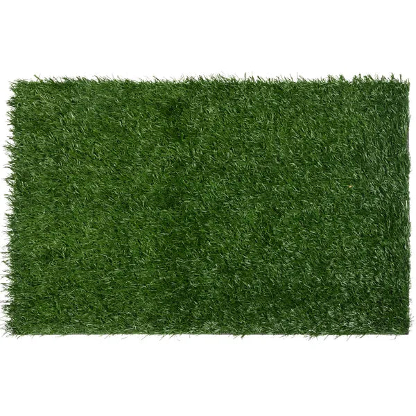 2-Pack Artificial Grass Dog Potty Pads, 27.95 x 18.11 in Indoor Puppy Training Mats, Green