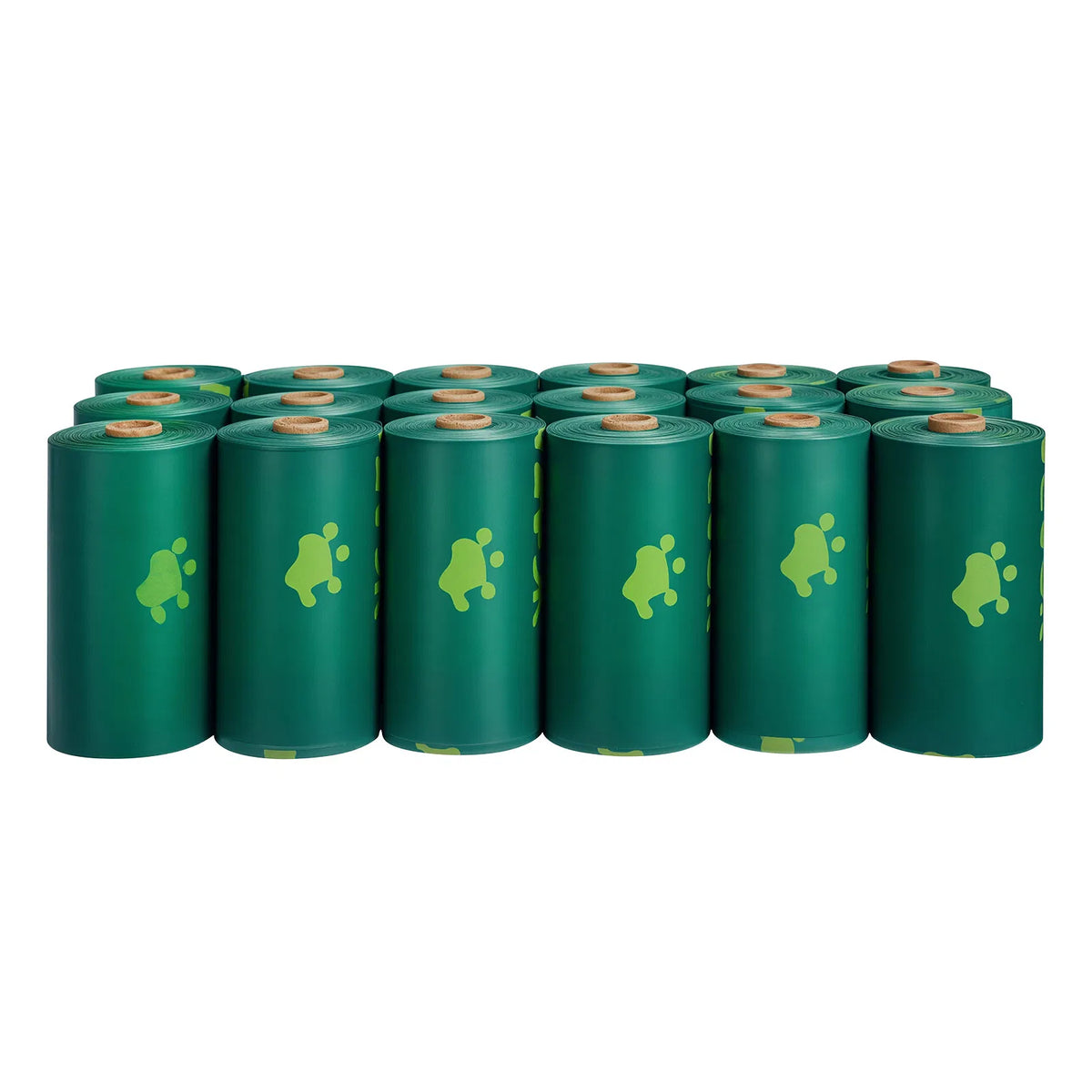 270ct Dog Waste Bags, 18 Rolls, Lavender Scented Leak-Resistant Bags, 13 x 9 in, Dark Green