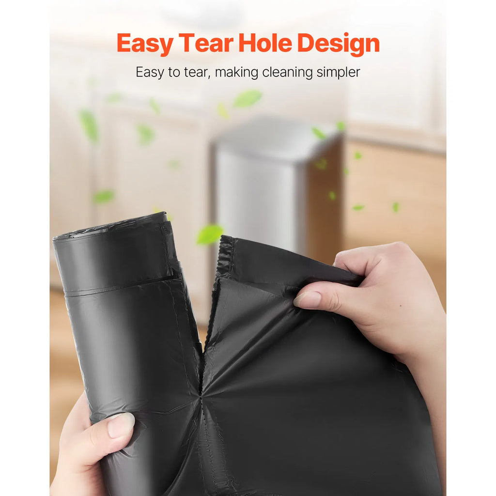 30 Gallon Drawstring Trash Bags, 50 Count, 0.98 Mil Tall Kitchen Garbage Bags - Black