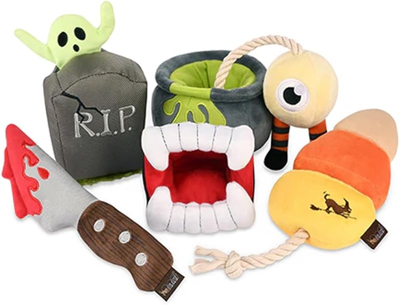 ZippyPaws Dog Toys -Themed Durable Squeaker Chew Toy, Great for Puppies Machine Washable, Recycled Materials