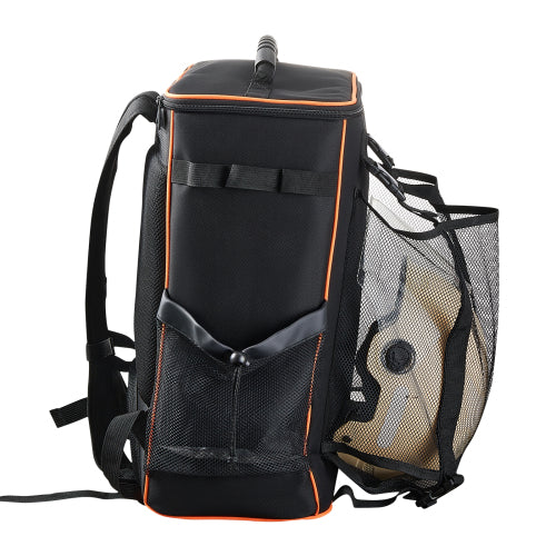 33L Welding Backpack, 600D Polyester Tool Bag with Helmet Holder and Insulated Cooler Bag, for Welding Camping