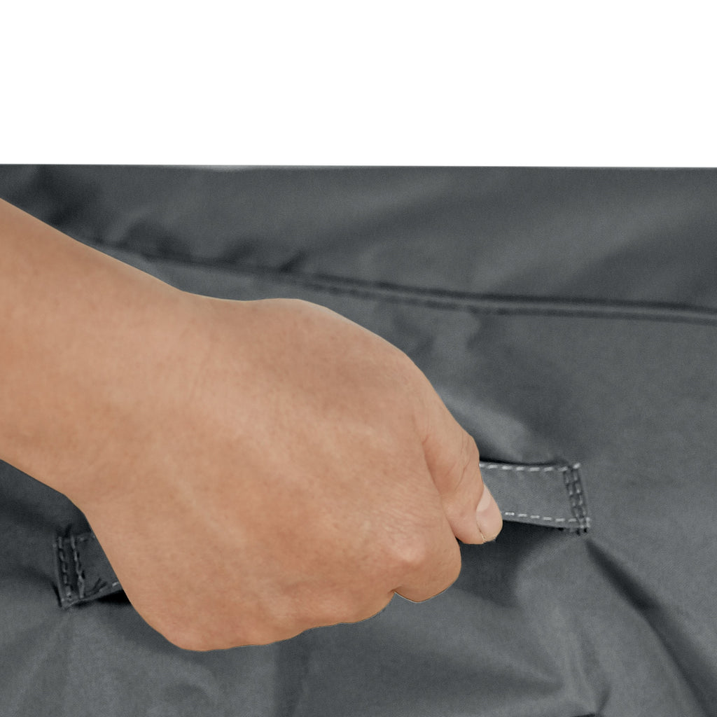 AEELLEEA 88" Dark Gray Patio 3-Seater Sofa Cover, Waterproof UV Resistant Outdoor Furniture Cover with Secure Buckle Straps
