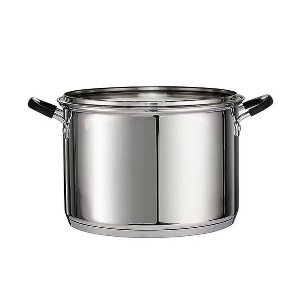 AEELLEEA Stainless Steel Stock Pot with Glass Lid, Large Cooking Pot with Dual Side Handles for Soups, Pasta and Stews
