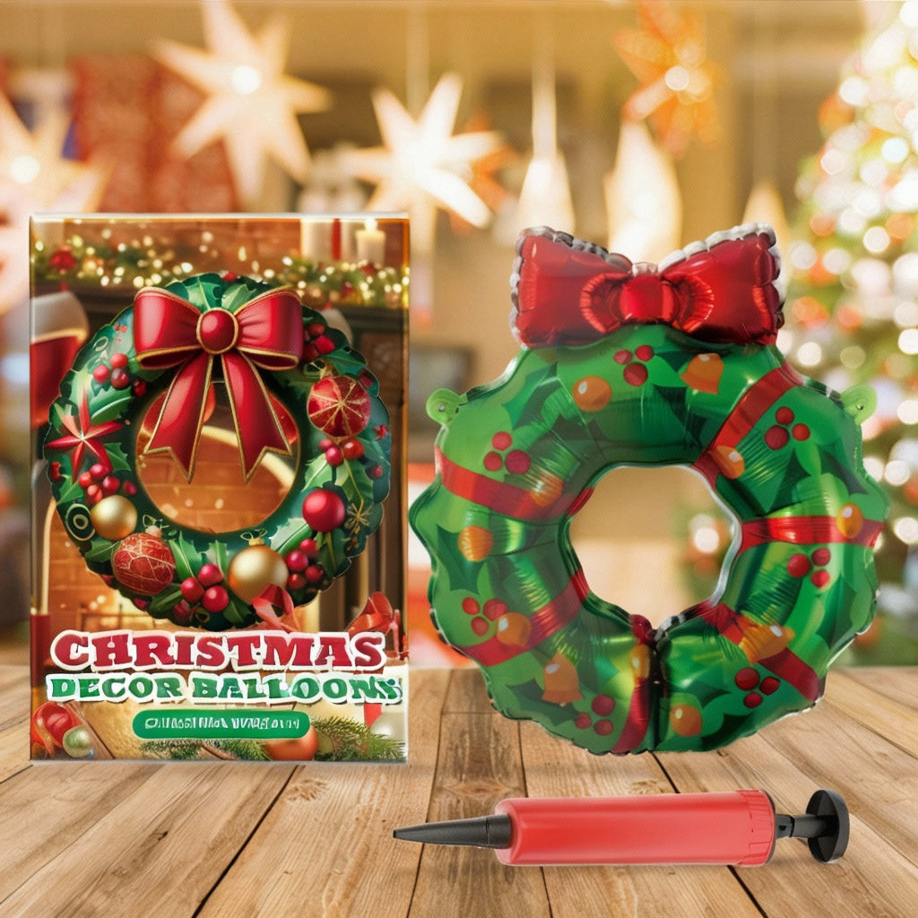 Dowmoo Christmas Balloons Balloon Standing Santa Claus Reindeer Christmas Tree Event Atmosphere Decoration