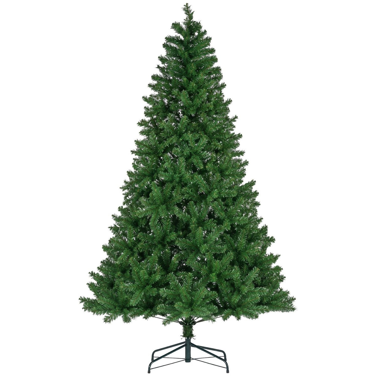Aeelleea 9FTArtificial Spruce Christmas Tree, Unlit Hinged Xmas Tree with 1000 Tips & Metal Stand