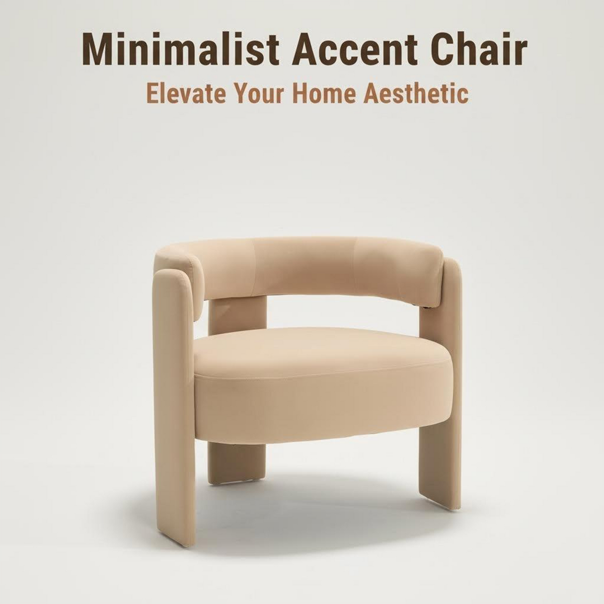 AEELLEEA 31.1"W Modern Velvet Accent Chair, Geometric Barrel Armchair, Supports 300lbs for Living Room Bedroom
