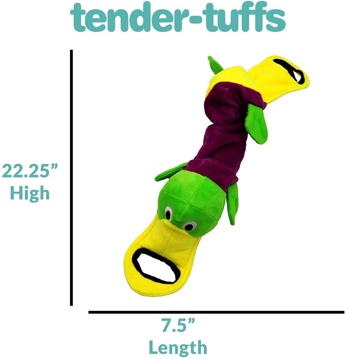 SmartPetLove Tender-Tuffs Platypus Tug Plush Dog Toy - Squeaky and Interactive Tug-of-War Dog Toy for Small to Large Dogs