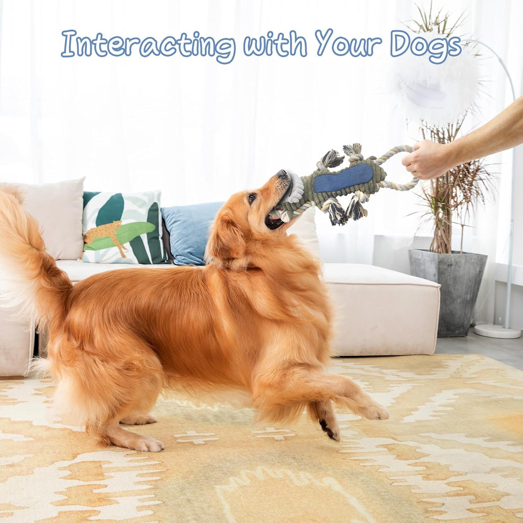 ZippyPaws Dog Chew Toys, Squeaky Dog Toys, Interactive Tug of War Puppy Toys, Stuffed Dog Toys for Small, Medium and Large Dogs - Monkey