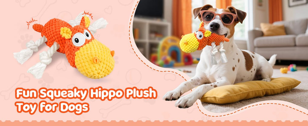 Dog Toys - Plush Dog Toy for Small, Medium, and Large Dogs, Great for Tug-of-War and Playtime