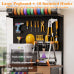 3D Printer Stand Workstation with Filament Storage, Printer Shelf Desk with Pegboard Hooks Drawer and Power Station for Garage Studio