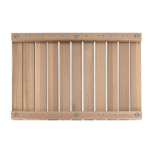 AEELLEEA Natural Red Cedar Shower Mat, 24 x 16 in Wooden Bath Mat with Non-Slip Feet, 300 lb Capacity