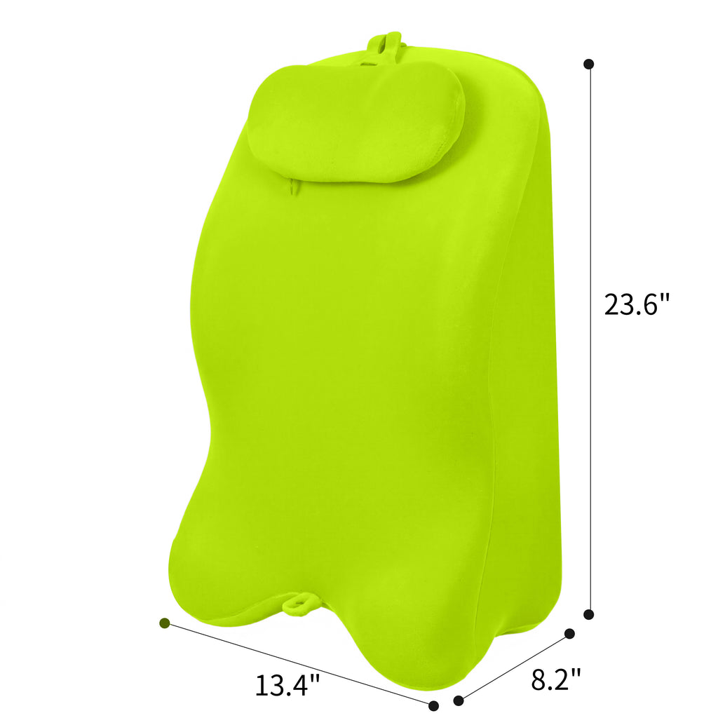AEELLEEA 23.6" Wedge Reading Pillow, Memory Foam Back Support Pillow with Detachable Cover, Non-Slip Base for Bed & Rest