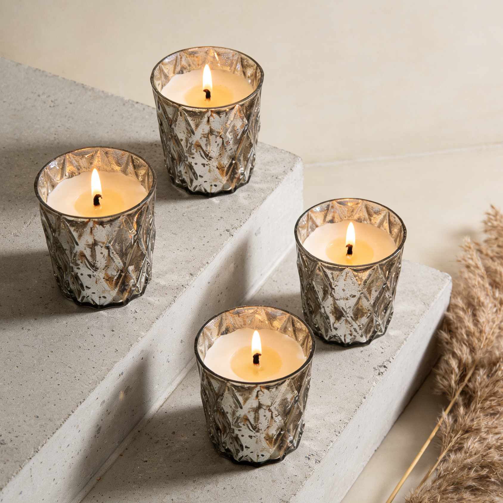 4-Pack Scented Soy Candles – Cozy Home Fragrance, Clean Burn & Relaxing Scents