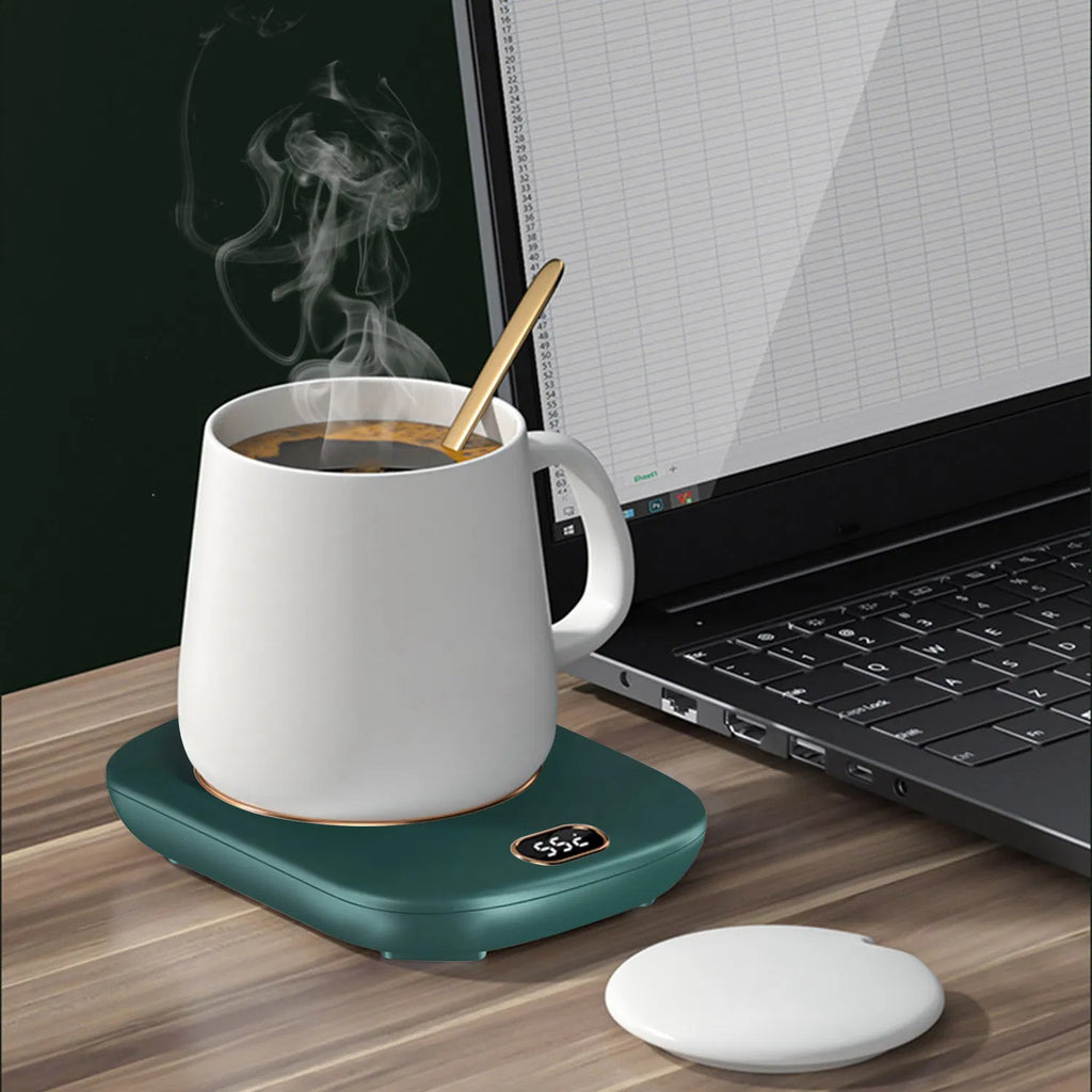 Electric Coffee Mug Warmer with 3 Temperature Settings & Auto Shut Off, USB Cup Heater for Desk