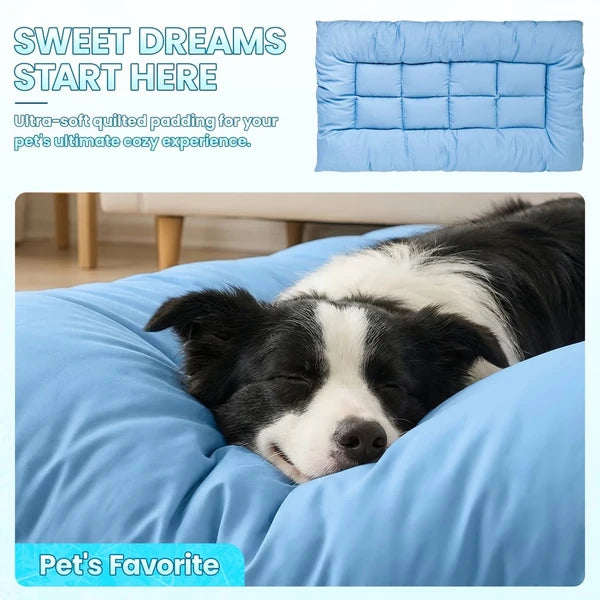 Extra Large Plush Dog Sofa Bed, Washable Bolster Pet Couch Bed for Large Medium Dogs & Cats
